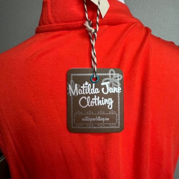 Matilda Jane Daydream In The Breeze Orange Maxi Dress with Pockets Size Large - Picture 12 of 16